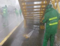 lavado de areas publicas